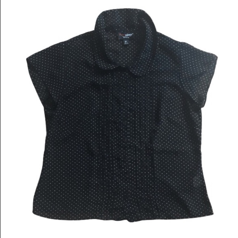 Pantology Black Polkadot Blouse